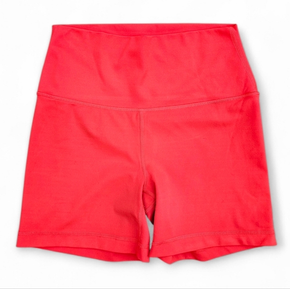 Yogalicious Pants - Yogalicious Lux Red High-Rise Biker Shorts, Size M